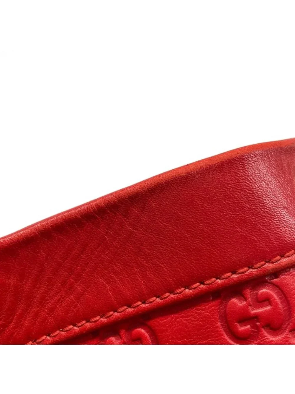 Gucci Tote Valentine Red Leather